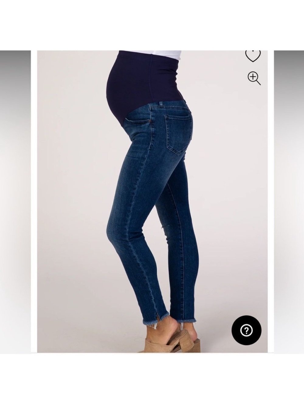 PINKBLUSH MATERNITY SIZE 2X SKINNY JEANS DISTRESSED